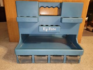 Vintage Ez - Tote Parts Tool Caddy Storage Organizer Portable Crafts Bin - Bush Lake