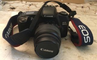 Vintage Canon Eos Rebel G Film Slr Camera With 35 - 80mm Lens With Strap