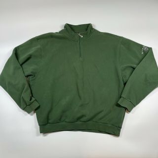 Vintage Nike Golf 1/4 Zip Green Pullover Hoodie Jacket Men’s Size L