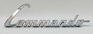 1967 - 1971 Jeepster Commando Emblem 973347 - Vintage Oem - Close To Nos