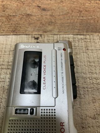 Vintage SONY Clear Voice Plus M - 560V VOR Microcassette Recorder 2