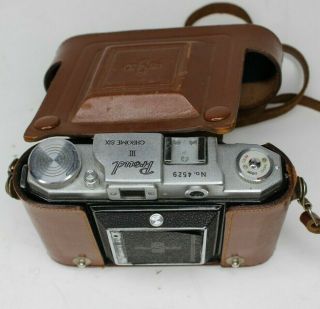 Proud Chrome Six Vintage Folding Film Camera Ksk W Leather Case