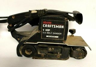 Vintage Sears Craftsman 1 Hp 3 " Belt Sander - Belt Size 3 " X 21 " - 100