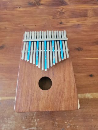 Vintage 1968 Hugh Tracey Kalimba 17 Note Treble Wood With Box/manuals