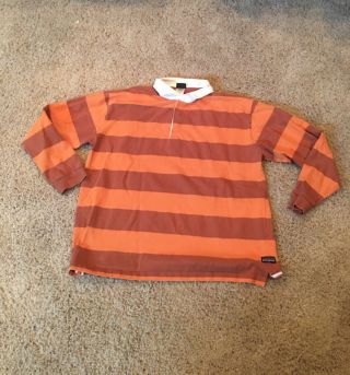 Vintage Patagonia Striped Organic Cotton Rugby Shirt,  Men 