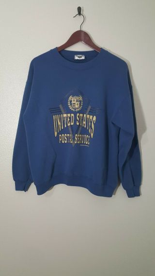 Vintage Us Postal Service Usps Sweatshirt Size Large Made In Usa