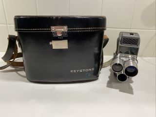 Vintage Keystone Electric Eye K - 4 8mm Movie Camera With Case - Usa