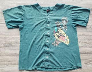 Vintage 90s Taz Looney Tunes Baseball Jersey Shirt