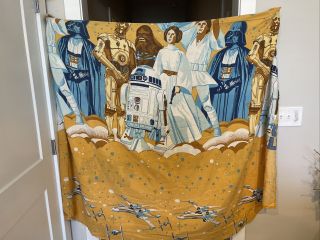 Vintage Star Wars A Hope Twin Flat Cotton Sheet Only Made In Usa Bibb Muslin