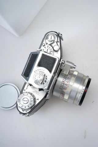 Vintage EXAKTA VX IIa 35mm SLR Camera with Zeiss Jena Tessar 50mm F/2.  8 Lens 2