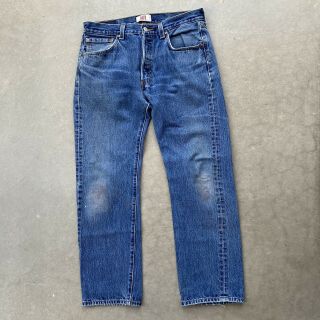 Vintage 90s Levi 501 Dark Wash 33x30 Denim Jeans