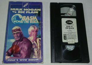 Rare Wcw Bash At The Beach Vhs 1994 Vintage Wwf Wwe Nwo Ppv - Hulk Hogan Debut