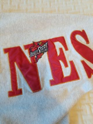 Vintage Iowa State Cyclones Legends Athletic Sweatshirt Medium Embroidered 2