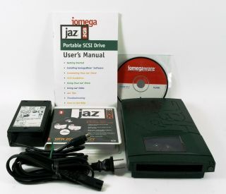 Vintage Iomega Jaz 2gb Portable External Ultra Scsi Drive V2000s Ddxv2000s /b2
