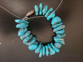Vintage 26 Natural Turquoise Nugget Stones 83 Grams