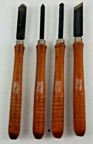 Vintage Craftsman Wood Lathe Chisels Turning Tools High Speed 28523 25 26 28