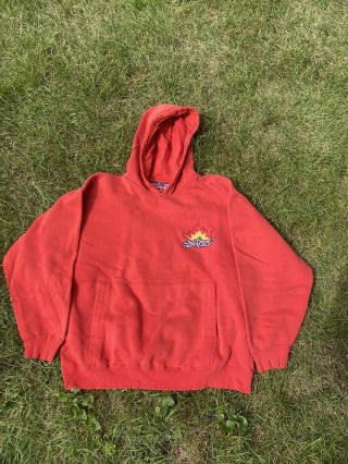 90’s Jnco Jeans Fire 8 Ball Logo Hoodie Size Xl Vintage Skate Read