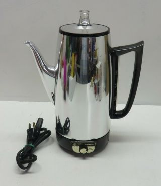 Vintage General Electric 9 Cup Immersible Coffee Percolator Maker Ge A5p15