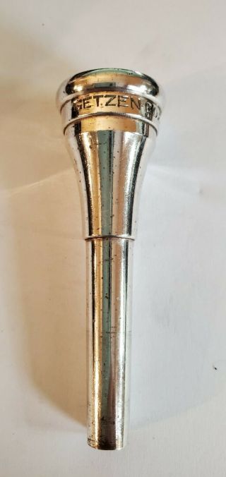 Lightly -,  Vintage Getzen 5c Trumpet Mouthpiece - Silver - Plated