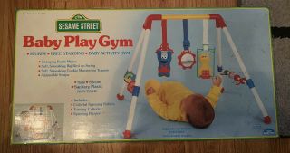 Vintage 1988 Sesame Street Baby Play Gym; Complete Rare Find