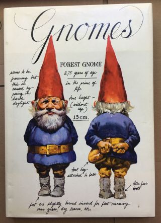 Vintage Gnomes By Will Huygen & Rien Poortvliet - Hardcover 1977 Edition Signed