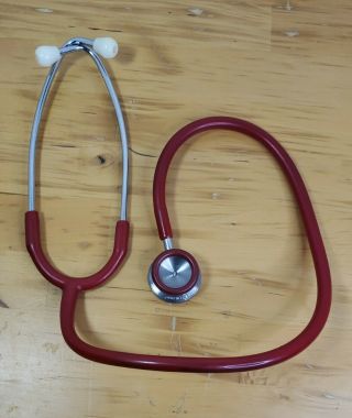 Vintage 3m Littmann Stethoscope Red