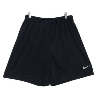 Nike Team Sports Vintage Mesh Athletic Short Mens L Large Black Lined Drawstring