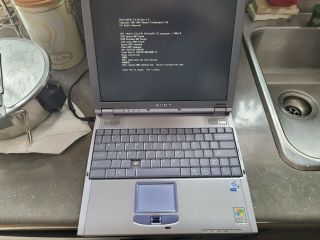 Vintage Sony Vaio Notebook Laptop Computer Pcg - 632l (boot To Bios) Good.