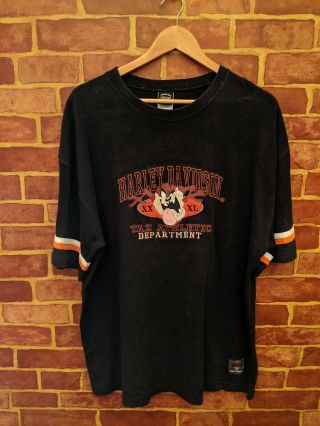 Vintage Year 2000 Harley Davidson Taz Shirt Size Xl Looney Toons And Warner Bros