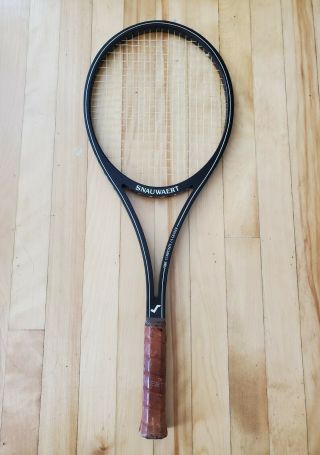 Vintage Snauwaert Fibre Composite La Grande Wooden Tennis Racquet - Grip 4 1/4 "