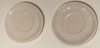 Rare Vintage Rae Dunn By Magenta 2 Espresso Dimple Plates Saucers