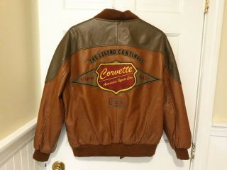 Vintage Leather American Legend Corvette Jacket By Reed Sportswear