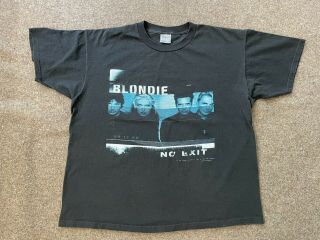 Vintage Blondie No Exit 1998 Band T - Shirt Size Xl Black Rare All Sport
