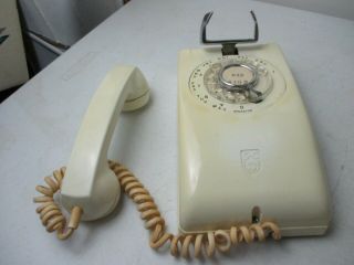 Vintage Stromberg White Wall Phone Complete