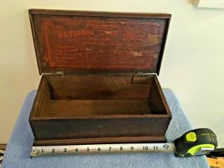 Vintage The Boys National Tool Chest Wood Primitive Box Read