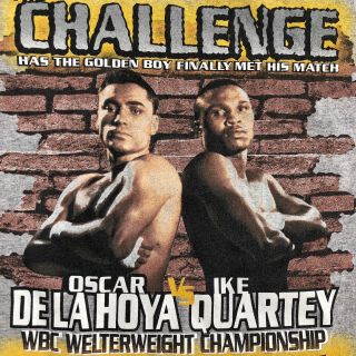 Vintage 1999 Oscar De La Hoya Vs Ike Quartey Shirt 90s Boxing Tyson Mayweather