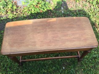 Vintage Wooden Piano Bench W / Storage 37 " Long,