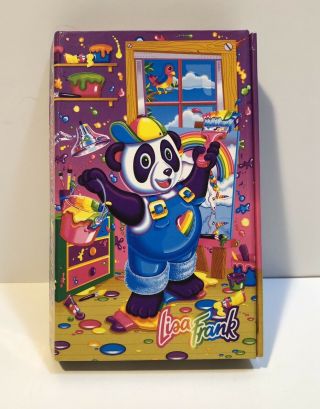 Lisa Frank Vintage Trifold Flip Out Organizer Panda Painter
