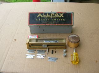 Vintage Allpax Extension Gasket Cutter In Case & Accessories & Blades Usa