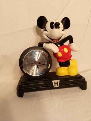 Vintage Walt Disney Store - Deco Mickey Clock - Mantle Clock -