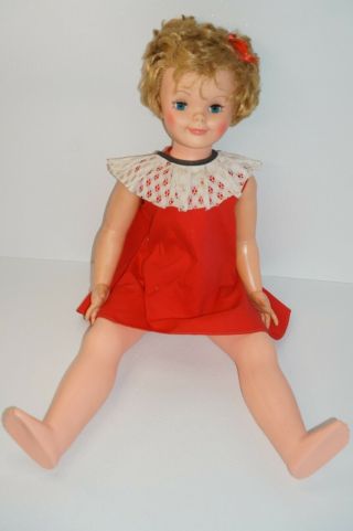 Vintage Wispy Walker 30 " Life - Size Doll,  Blonde Hair,  Shirley Temple Uneeda Doll