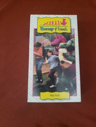 Barney And Friends Hop To It Vhs Time Life Video Rare 1992 Vintage