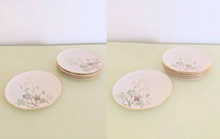 Set Of 11 Vintage1970s Lenox Westwind Porcelain Dessert Plates