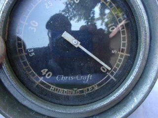 Vintage Chris Craft.  Stewart Warner Tachometer Gauge Va Estate Find