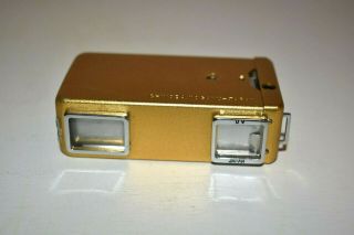 Minolta - 16 Gold Tone Spy Camera Small Mini Vintage