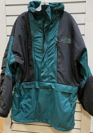 Vintage The North Face Mens L Steep Tech Pullover Jacket Scot Schmidt Green Coat