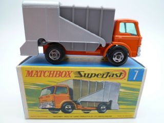 VINTAGE MATCHBOX SUPERFAST No.  7c FORD REFUSE TRUCK 1970 2