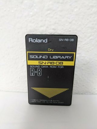 Vintage Roland Sn - R8 - 08 Sound Library Sound Data Rom Card For R8 " Dry "