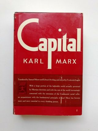 Karl Marx: Capital Vintage Modern Library Giant Antiquarian Hardcover (g 26)