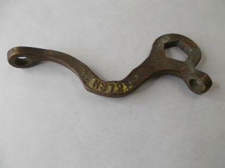 Vintage Greenberg Fire Hydrant Wrench Firefighter Tool Brass H372 Sf Cal.